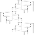 Acrylic Riser Clear Display Stand Cologne Organizer Acrylic Shelves 3 Tier Shelf by AZEAM