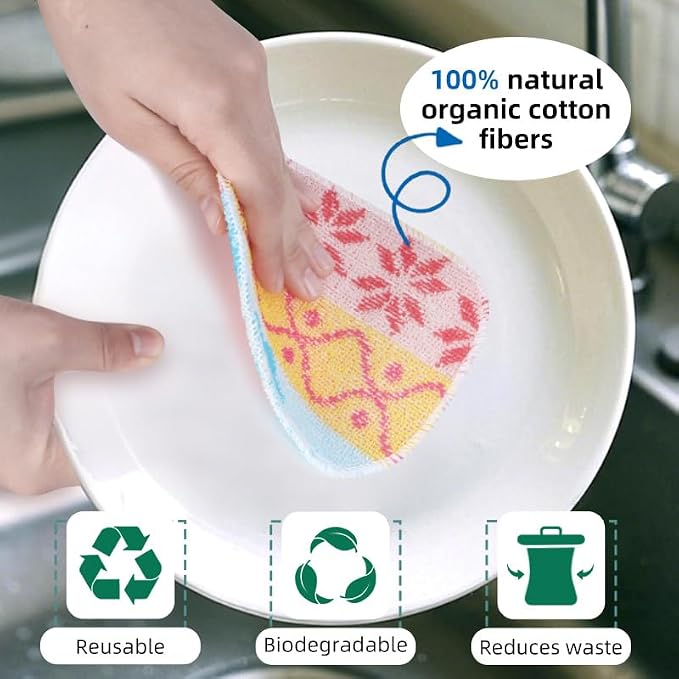 Amarelle Scrub, Eco-Friendly Reusable Dish Scrubbers - Image 4