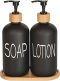 Black Soap Dispenser Bathroom Set, Set by DIDROOM