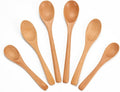 6 Piece Small Wooden Spoons Set by Unknown