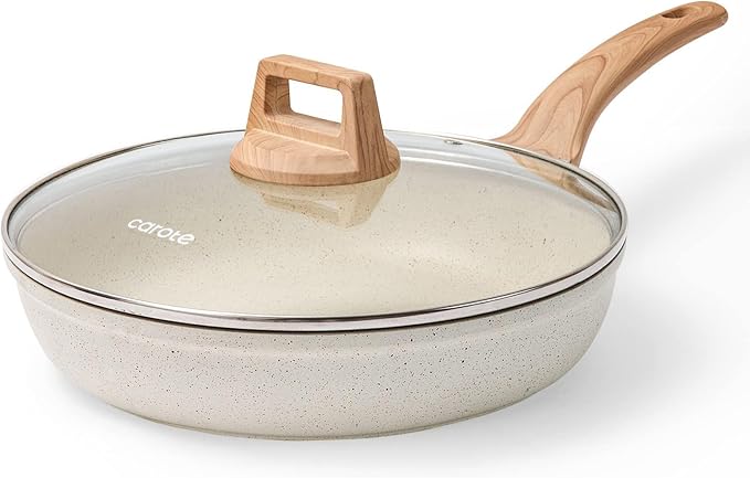CAROTE Non Stick Frying Pan Skillet, Egg Pan Omelet Pans, Granite Cookware PFOA - Image 8