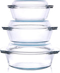 Set of 6 Pieces Round Tempered Glass Casserole Dish by HUSANMP