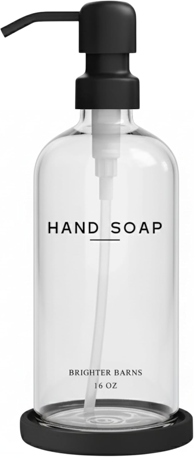 Glass Hand Soap Dispenser Bathroom Set by Brighter Barns by BrighterBarns