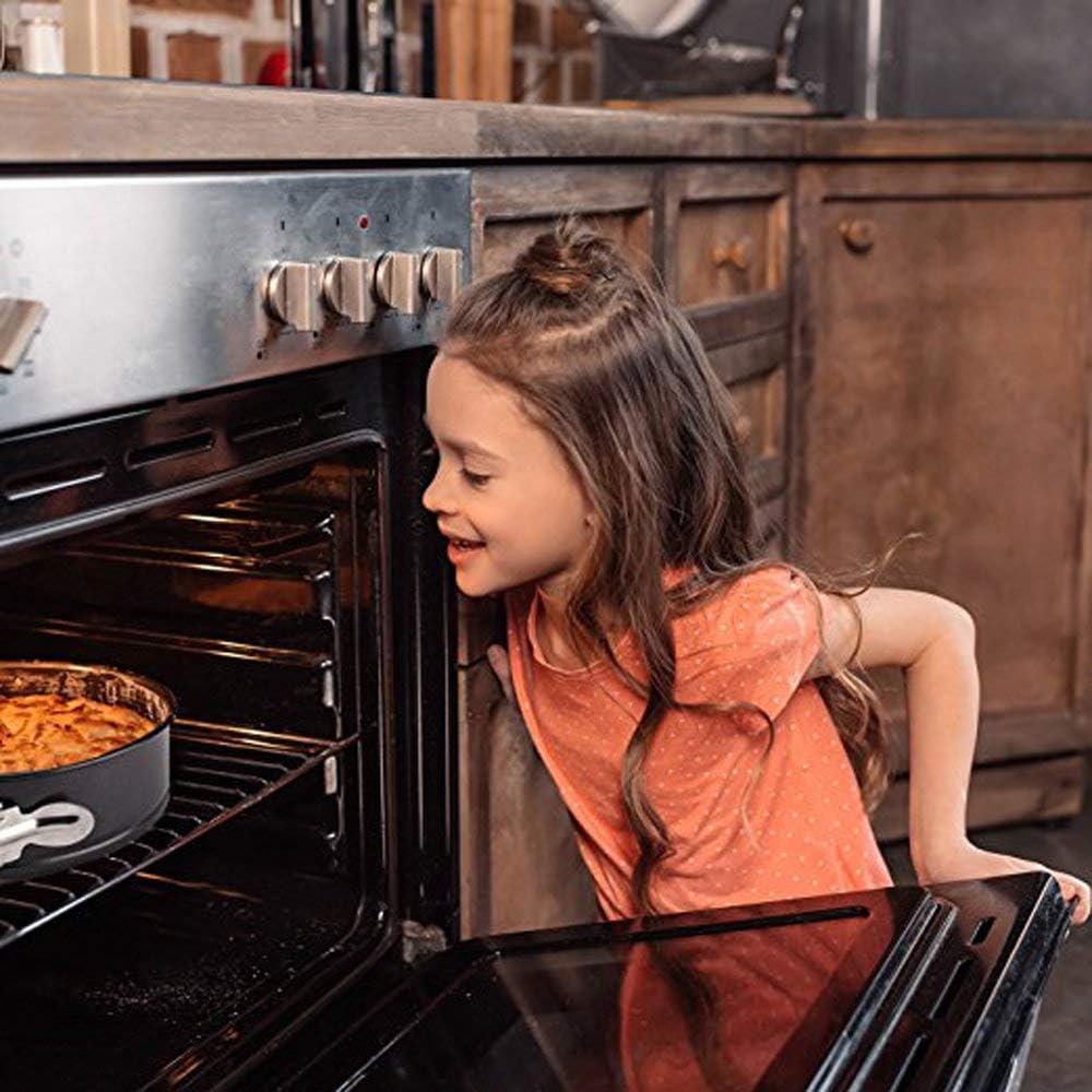 Gray 9 Inch Springform Bundt Pan, Heavy Duty Cheesecake & Ice-Cream Cake Pan with Removable Bottom and Quick-Release Latch