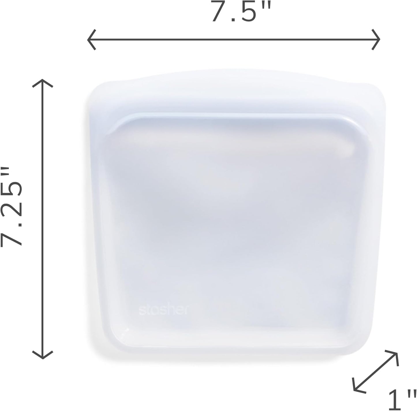 Stasher Premium Silicone Reusable Food Storage Sandwich Bag, Rainbow Splash, Microwave, Sous Vide, Dishwasher, Oven and Freezer Safe, BPA Free, Leak-free, Eco-friendly, 28 Oz