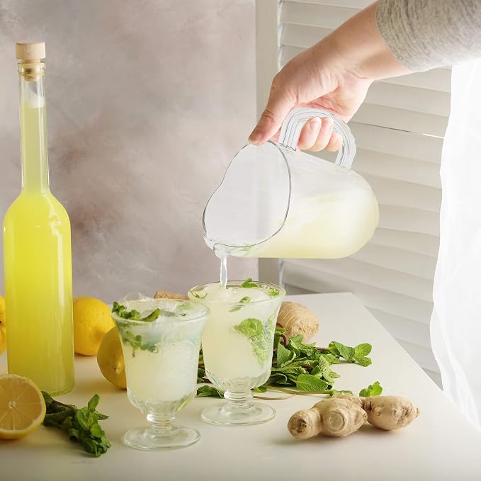 Tessco for you 12 Pcs Plastic Pitchers 60 Ounce Clear Restaurant Jug Large - Image 4