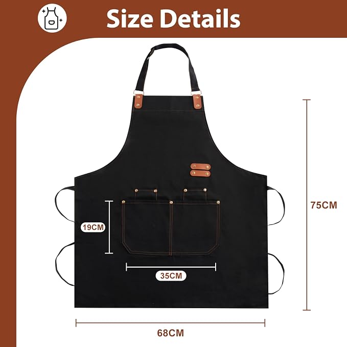 Apron for Men Women, Chef Apron - Image 2