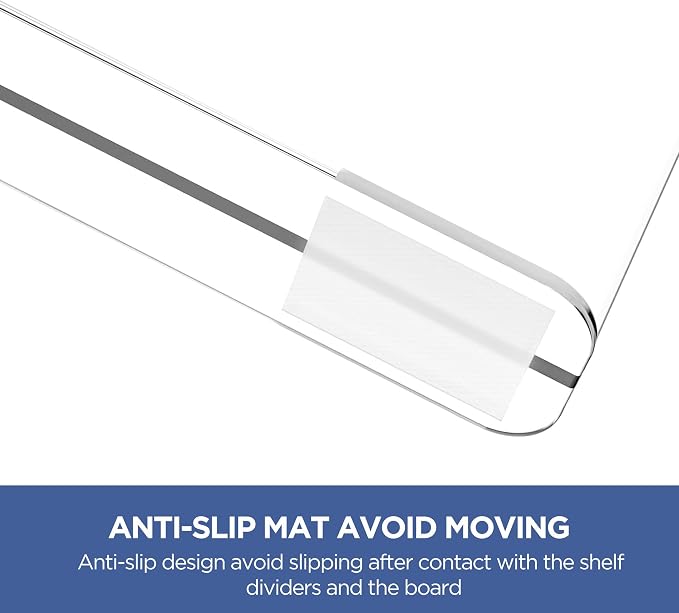 HBlife Clear 12 Inches Tall Acrylic Shelf Dividers - Image 5