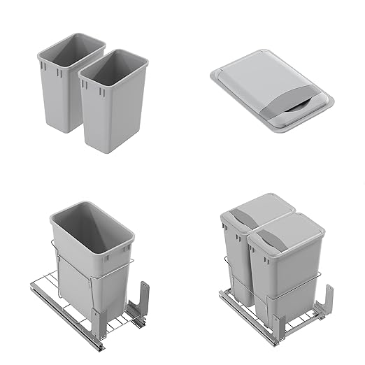 Dowell 10 Pack 35Qt Wastebasket Trash Container, - Image 5
