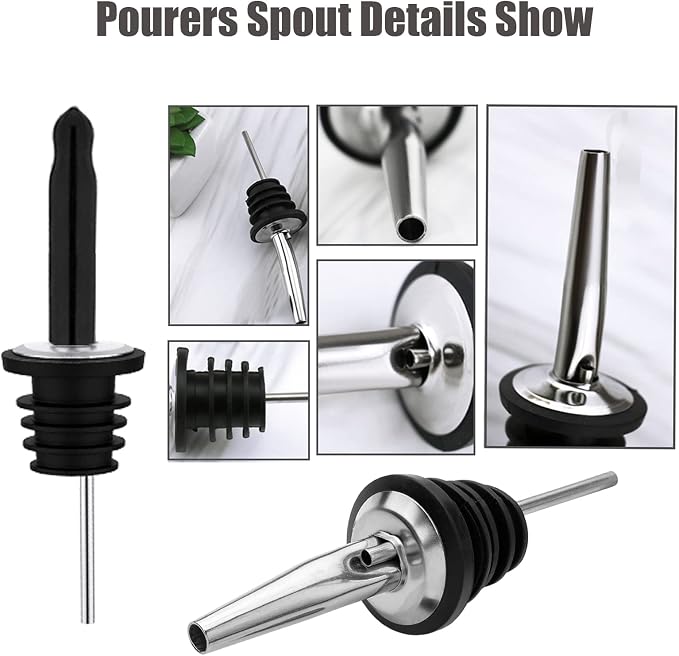 Pafusen 24 Pack Liquor Bottle Pourers, Liquor Pour Spout - Image 7