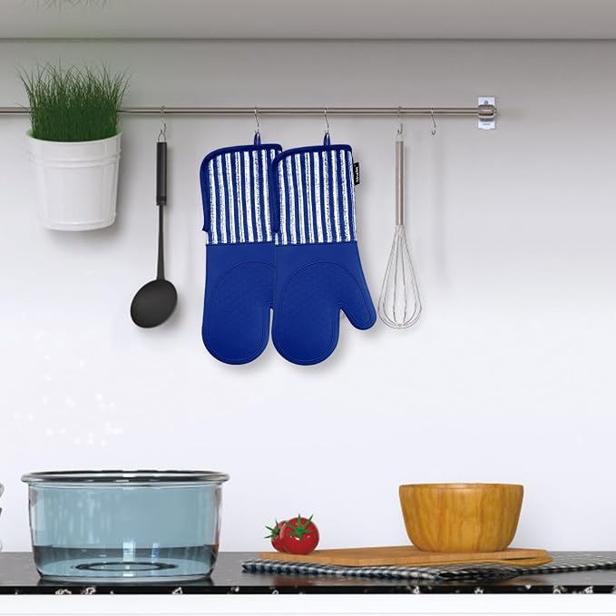 Alselo Silicone Oven Mitts Heat Resistant 932℉ - Image 8