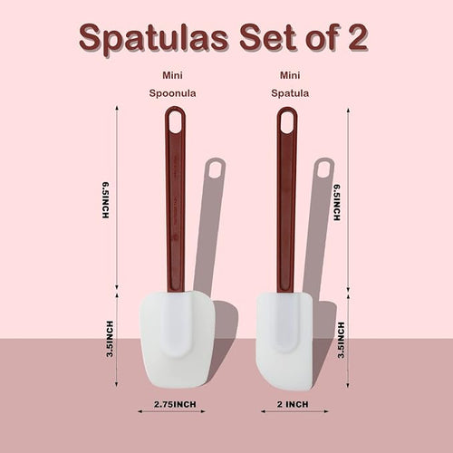 10 INCH Silicone Spatulas Heat Resistant Heavy Duty Rubber Spatulas Commercial - Image 2