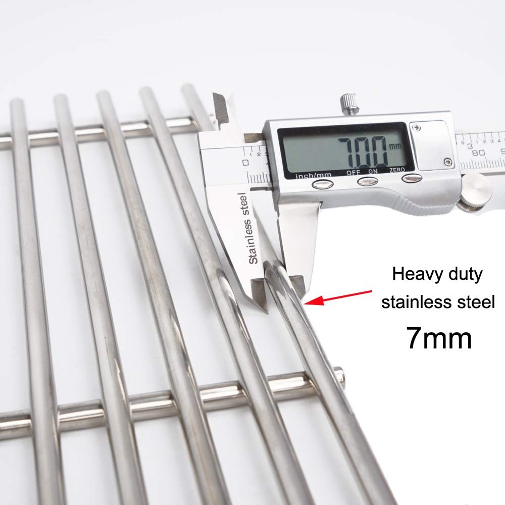 S47E (3-Pack) 18" Stainless Steel Cooking Grid Grates for Charbroil Performance 4 Burner 463376018P2, 463376117, 463377117, 463673617, 463377017, 463347017 and 5 Burner 463347519