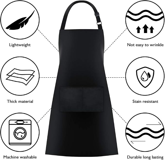 Jubatus 12 Pack Bib Aprons - Image 6