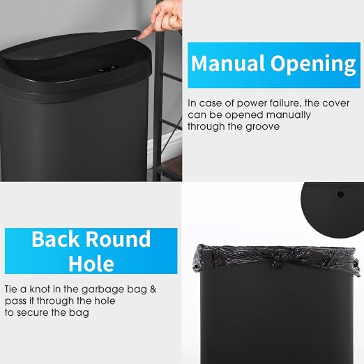 BestOffice | 13 Gallon Trash Can - Image 4