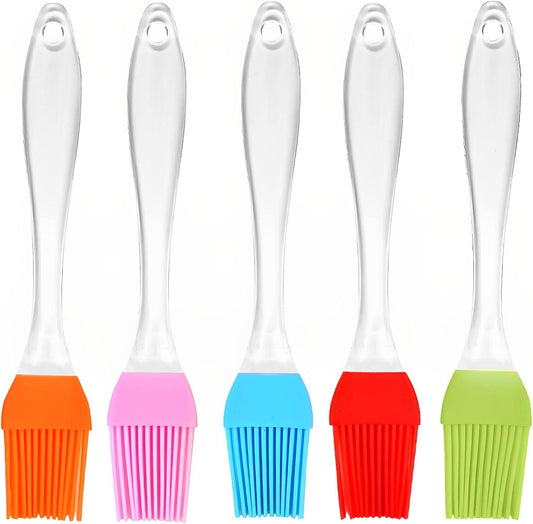 Silicone Pastry Brush 5 Pack Basting Brush Heat Resistant Kitchen Food Brushes for Cooking Basting BBQ Baking