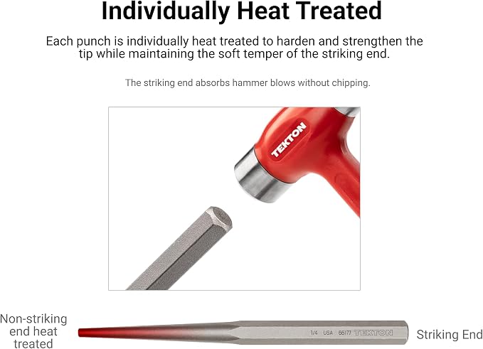 TEKTON 1/8 Inch Alignment Punch | 66173 | Made in USA - Image 3