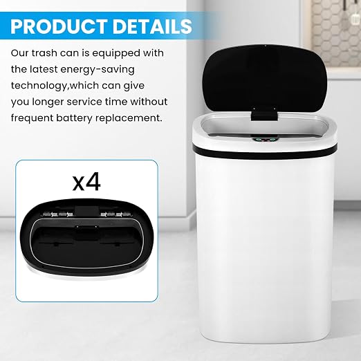 13 Gallon Trash Can | 50L Sensor Automatic Kitchen Trash Can - Image 7
