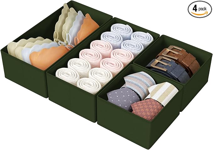 DIMJ Drawer Organizers Clothes, Fabric Closet Organizers and Storage, Shallow by DiMJ