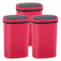 PayLessHere | 13 Gallon Plastic Trash Can | Red | Automatic Touchless Lid by PayLessHere