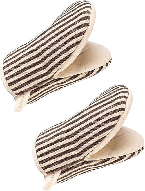 1 Pair Mini Oven Mitts, High Heat Resistant Oven Gloves, Kitchen Short Oven Mit by CoekMoed