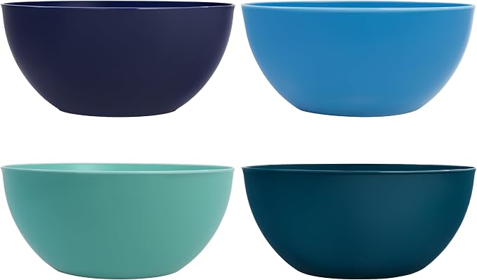 US Acrylic Vista Durable Plastic Salad and Serving 10-inch Bowls | Set of 4 in - Image 7