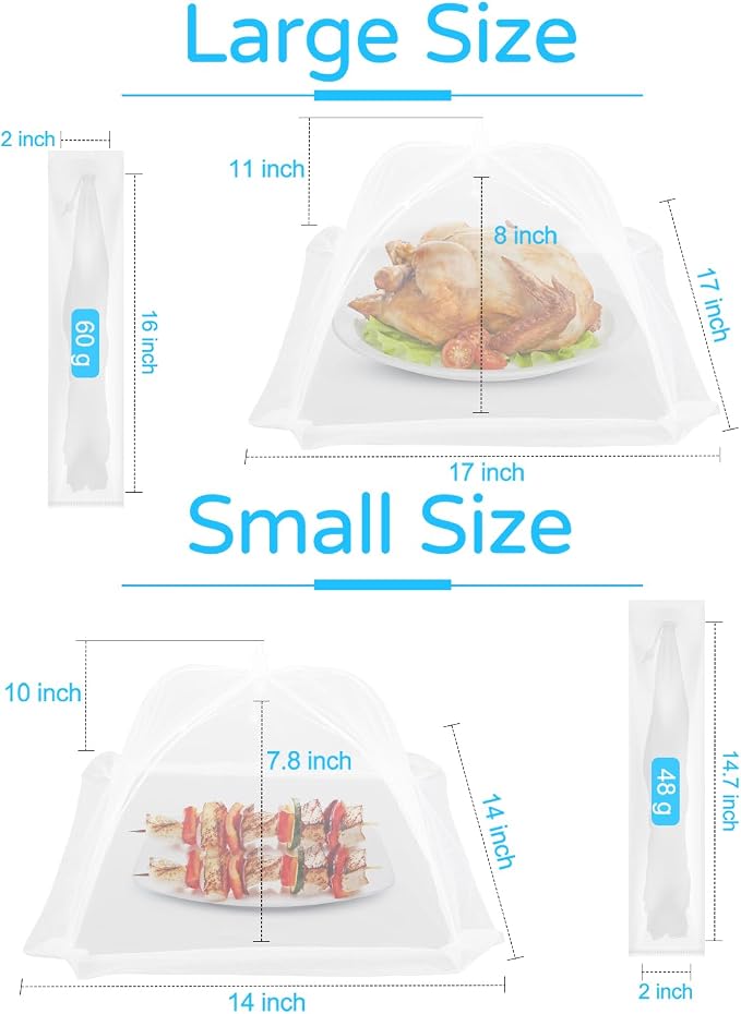 4-Pack Food Cover Mesh Food Tent - Image 7