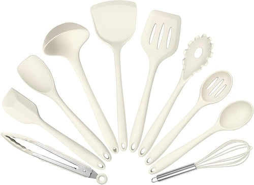 10 Pack Kitchen Utensils Set for Cooking, Leonyo Silicone Cooking Utensils Set by Leonyo