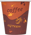 Karat 10 oz Paper Hot Coffee Cups [1000 ct] Disposable, Leak-Resistant Double Poly-Lined Cups for Hot Beverages, 90mm (C-K510)