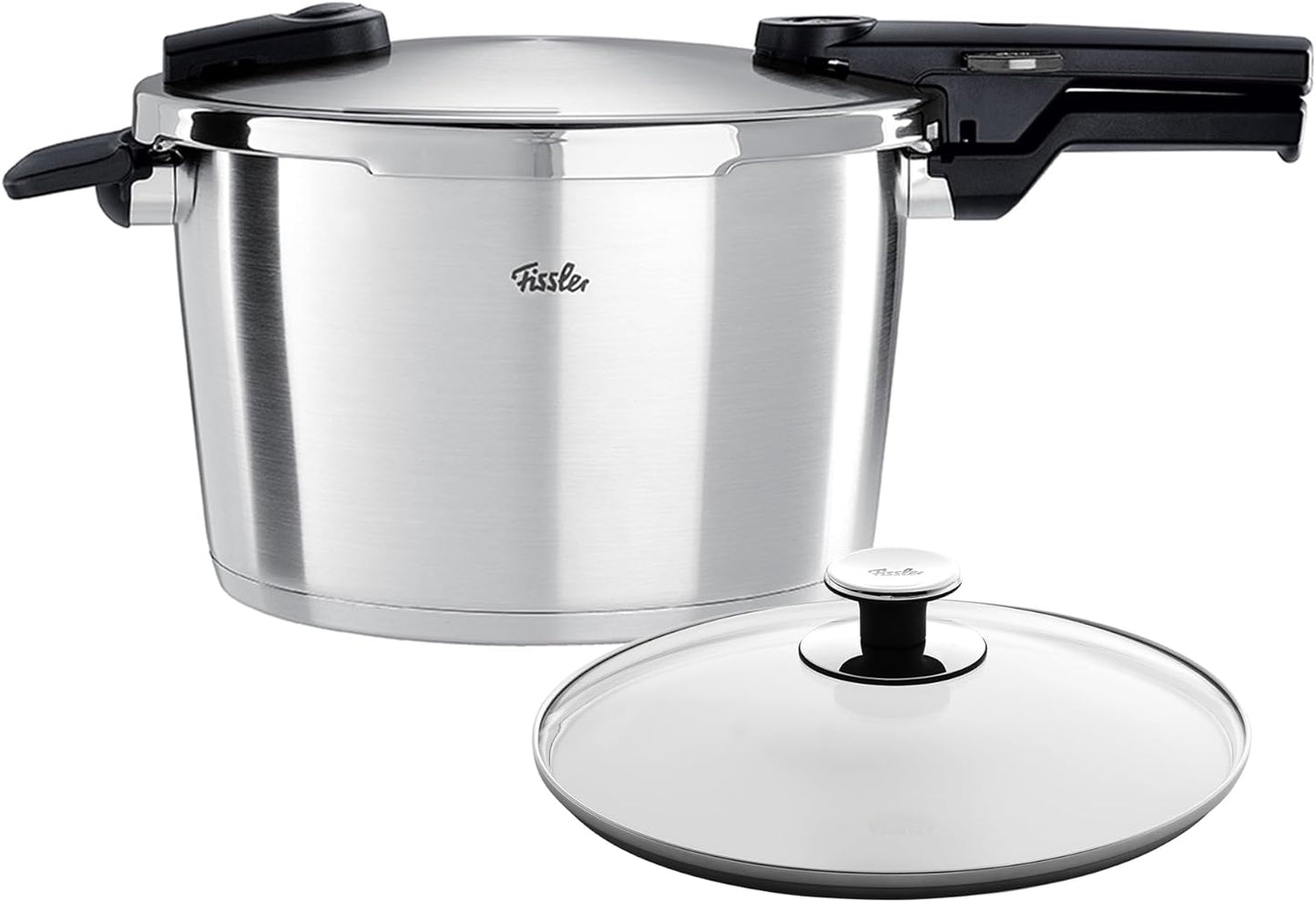 Fissler Vitaquick Premium Pressure Cooker Set, 8.5 Quart and Glass Lid