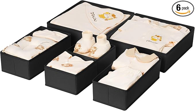 DIMJ Drawer Organizer Clothes 6 Pack by DiMJ