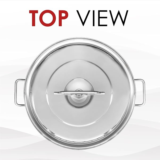 Concord 180 Quart Stainless Steel Stock Pot Cookware - Image 3