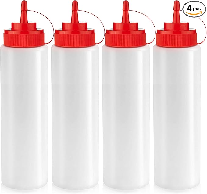 Norcalway 24 oz Large Condiment Squeeze Bottles by NorcalwayLLC