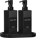 GMISUN Kitchen Soap Dispenser Set, Hand and Dish Soap Dispensers Set, by GMISUN