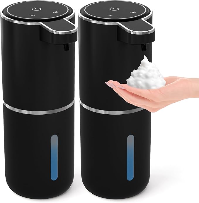 2 Pack Automatic Foaming Soap Dispenser, Touchless Foam Soap Dispenser by MTYGK