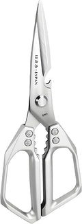 Kitchen Scissors, All Purpose，Ultra Sharp Meat Scissors，Heavy Duty Silver by Honsen