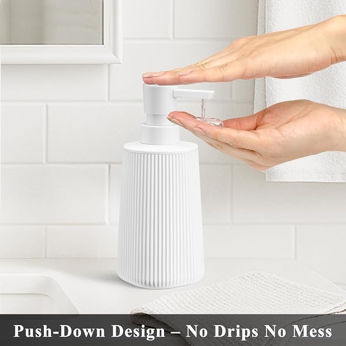 White 2 Pack Hand Soap Dispensers Set - Image 2