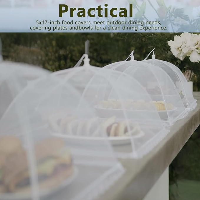 5 PACK Food Covers for Outside Mesh, Picnic Essentials - Image 6