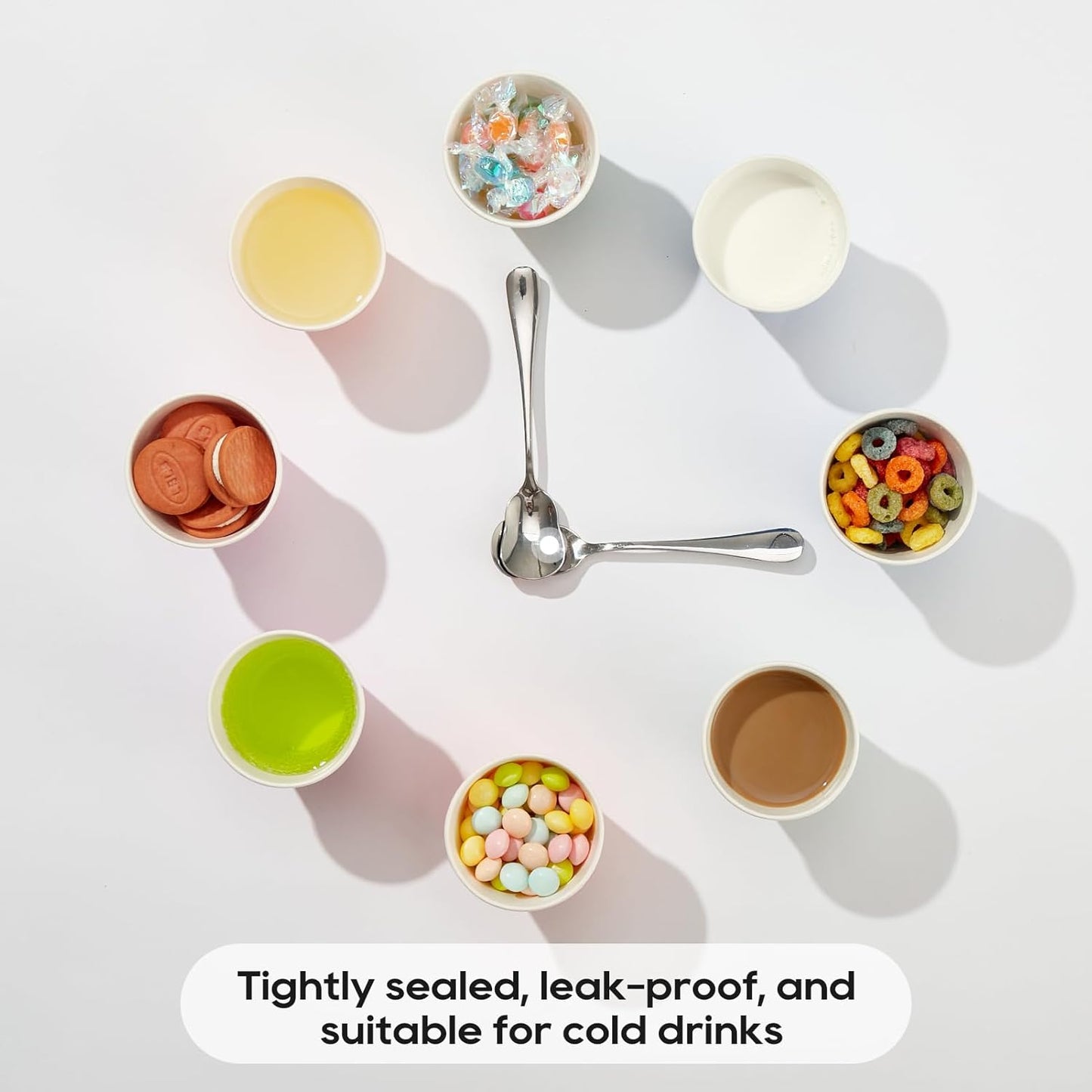 1000 Pack 5oz Paper Cups, Multicolor Paper Disposable Cups, Small Mouthwash Cups, Cold Beverage Drinking Cup for Party, Travel and Event (Dots)