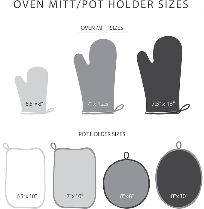KITCHENAID Beacon Two-Tone Oven Mitt 2-Pack Set, Contour Silver/Matte Black - Image 6