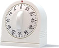 60 Minute Wind Up Timer, Visual Mechanical Timer by NUOSWEK