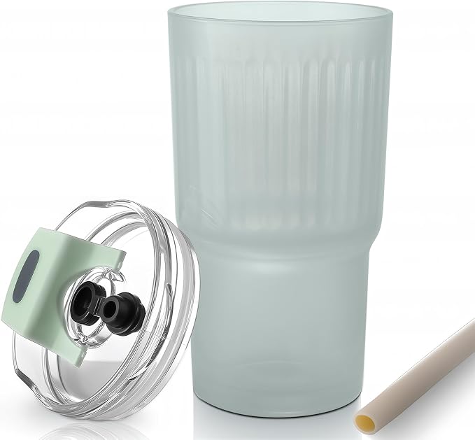 Iced Coffee Cups with Lids: Coffee Bar Accessories by DWTSDANWEITESI