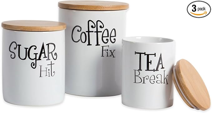 DII Kitchen Accessories Retro Collection, Canister Set, 3 Piece by DII