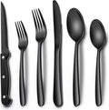 EWFEN 24-Piece Black Silverware Set by EWFEN