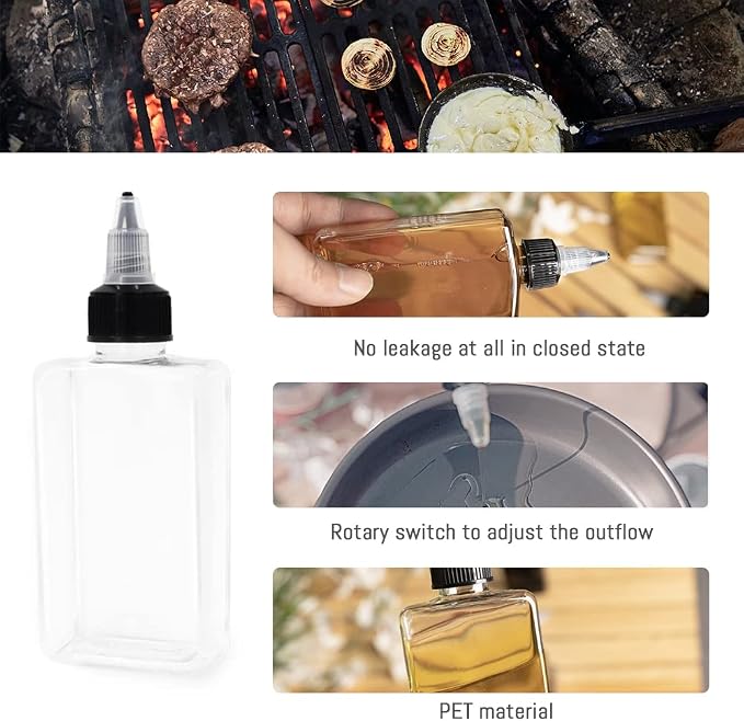 LELE LIFE 4Pcs Small Oil Dispenser Bottle - Image 3