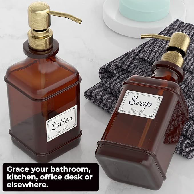 GLADPURE Soap Dispenser 2 Pack, Hand Soap Dispensers - Image 5