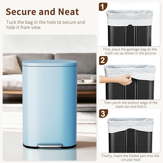 PayLessHere Stainless Steel Trash Can - Image 6