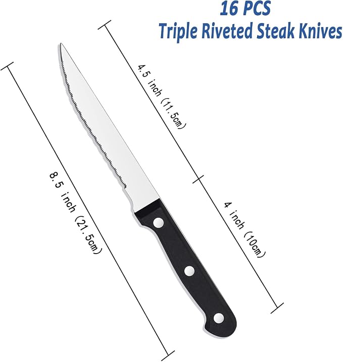 BEWOS Steak Knives Set of 16 - Image 2