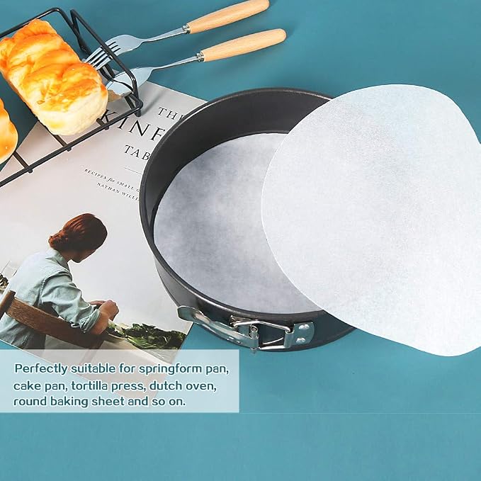 Baking Parchment Circles, 9 Inch Non Stick Round Parchment Paper - Image 4