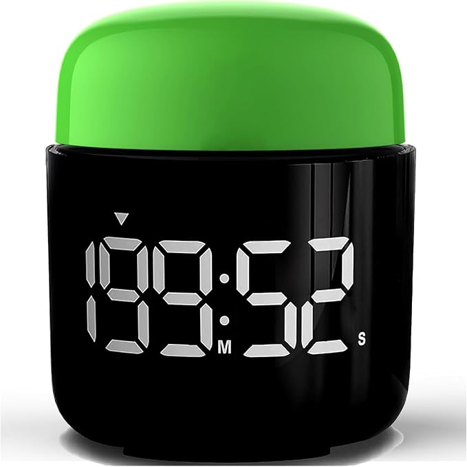 Table Twist Timer, Large LED Display Stopwatch, Silent & Loud Alarm, 199 Minute by HomemelindaExquisiteClock